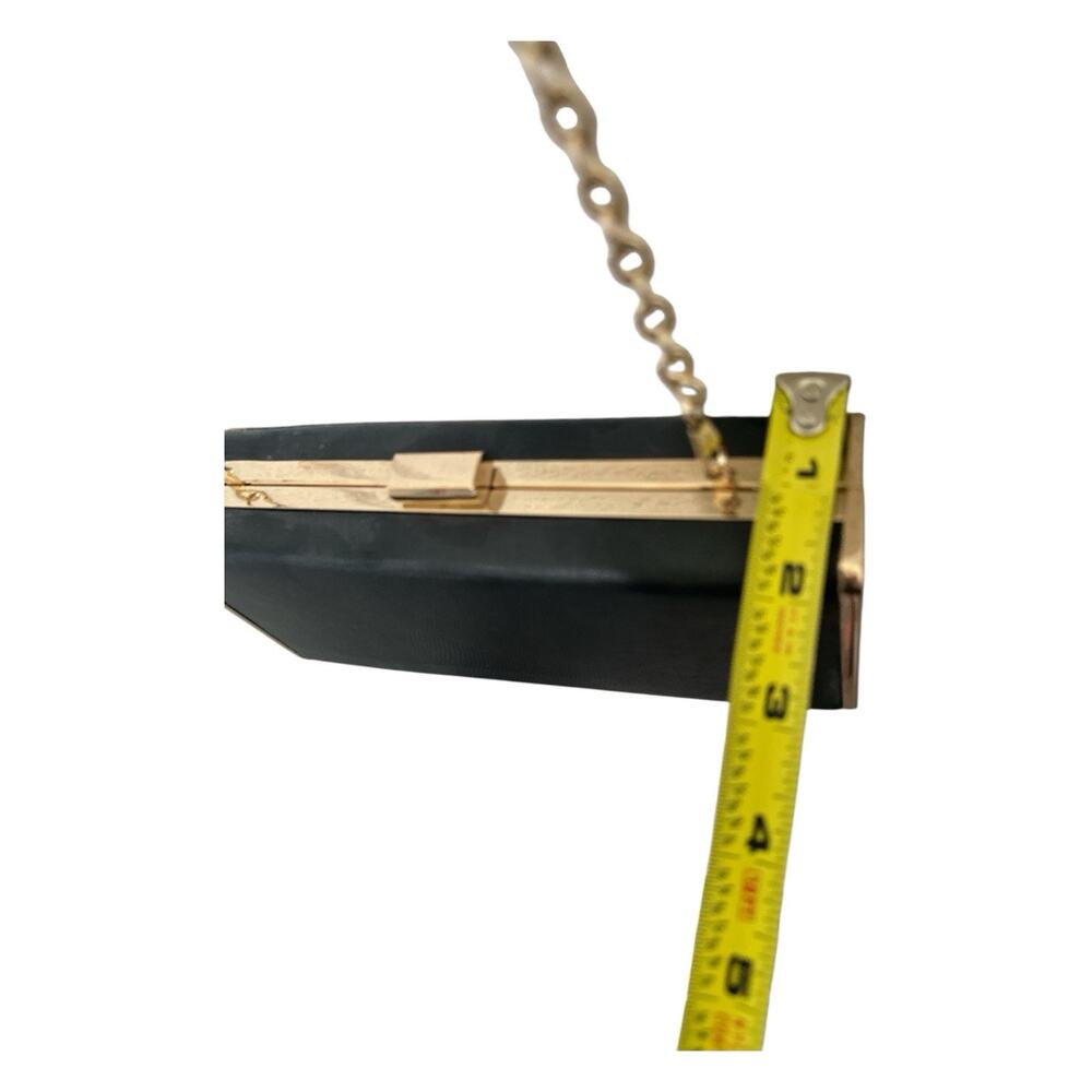 Women's Black Elegant Handbag Ladies Clutch Purse Evening Luxury Bag - Picture 7 of 9